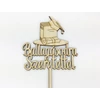 Kép 1/2 - Natúr fa - Beszúrós "Ballagásodra Szeretettel" felirat 33cm