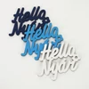 Kép 1/2 - "Hello Nyár" felirat színes 5x5,5cm 3db/csomag