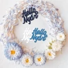 Kép 2/2 - "Hello Nyár" felirat színes 5x5,5cm 3db/csomag