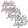 Kép 1/3 - "Hello Nyár" felirat színes 7,5x8,5cm 3db/csomag