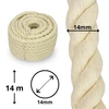 Kép 2/4 - Natúr pamut kötél világos 14mm/1kg/ 14méter