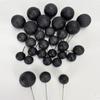 Kép 1/2 - Csillámos gömb pick fekete 30db/cs