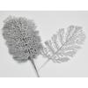 Kép 1/4 - Ezüst csillámos thuja ág 10db/csomag