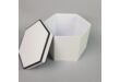 Hatszög alakú doboz fehér
