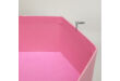 Rózsaszín - krém tetővel hatszög doboz 4db nagy