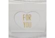 Kocka papírdoboz " For you" fehér 3db/szett 18/#