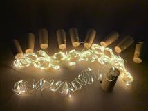 LED fényfüzér dugóval 20LED/2m - meleg fény - 10db/cs OKOS ÁR