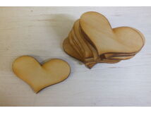Natúr fa - Romantik szív 5cm 10db/csomag