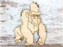 Natúr fa - Gorilla rajzos 10cm