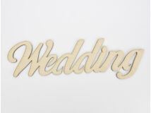 Natúr fa - "Wedding" felirat 35cm