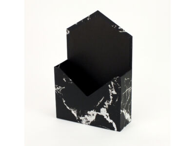 Boríték formájú papírdoboz fekete márvány 64/#