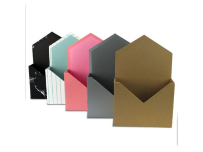 Boríték formájú papírdoboz - Többféle színben