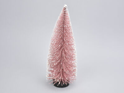 Dekor fenyő pink havas 25cm