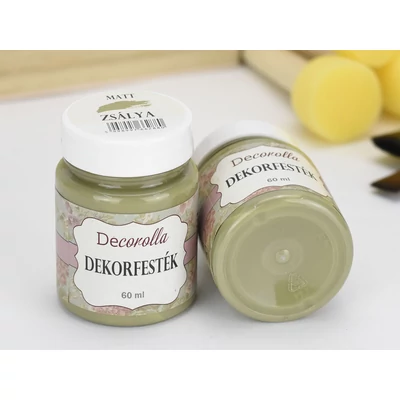 Decorolla matt dekorfesték 60ml  zsálya