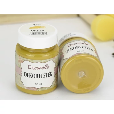 Decorolla matt dekorfesték 60ml okker