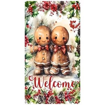 Nyomtatott fa tábla - Welcome mézi akasztós tábla  Nyomtatott fa tábla - Welcome mézi akasztós tábla