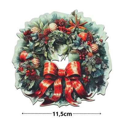 Nyomtatott fa tábla - Koszorú koszorúközép 11,5cm Nyomtatott fa tábla - Koszorú koszorúközép 11,5cm