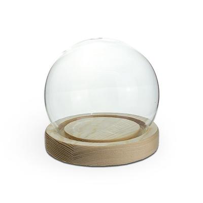 Üveggömb fa talppal 10cm 