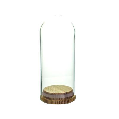 Üvegbúra fa talppal 6,5*15cm 