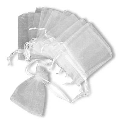 Organza tasak fehér 12db/csomag