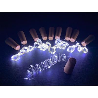 LED fényfüzér dugóval 20LED/2m - hideg fény - 10db/cs OKOS ÁR