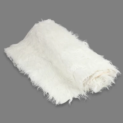 Kócos műszőrme fehér 60cm x 1,8méter - OKOS ÁR!