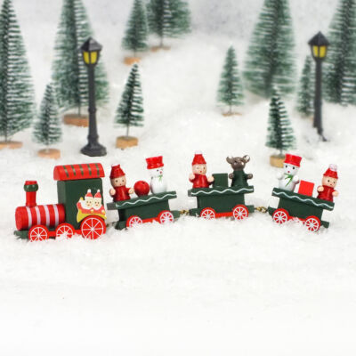 Karácsonyi fa vonat zöld