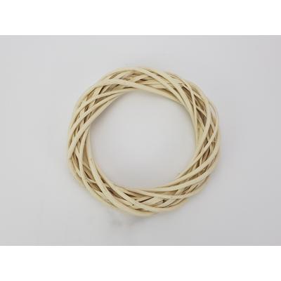 Vessző koszorú krém 20cm 60/#