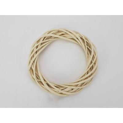 Vessző koszorú krém 25cm 48/#