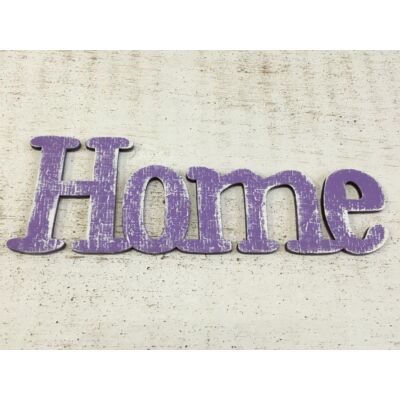 Fa "Home" felirat lila