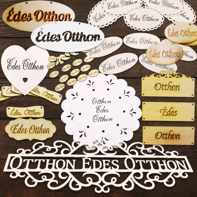 "Édes Otthon" tábla - Több stílus, szín és méret