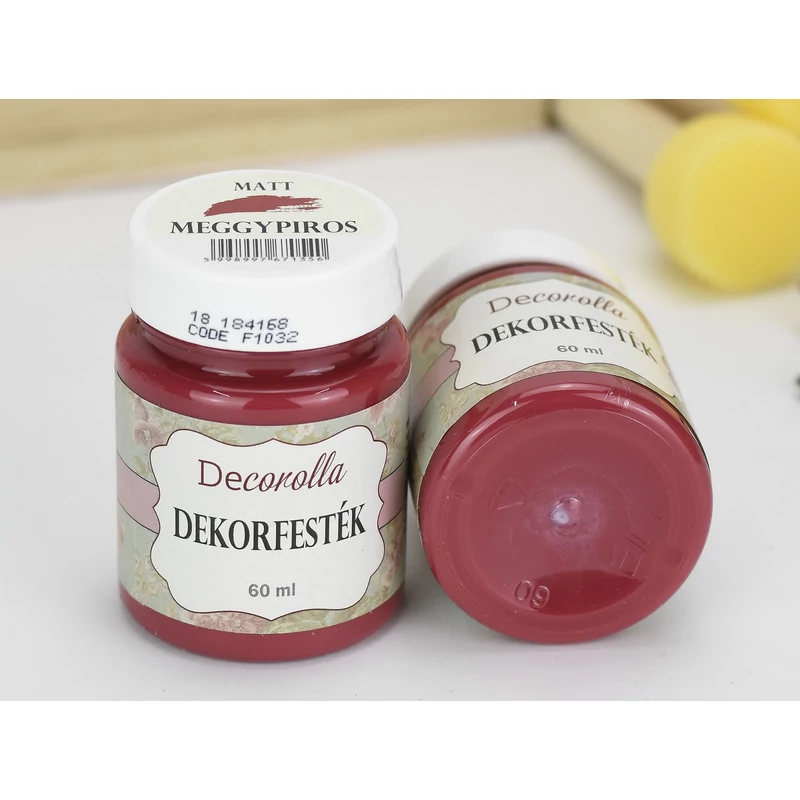 Decorolla matt dekorfesték 60ml  meggypiros