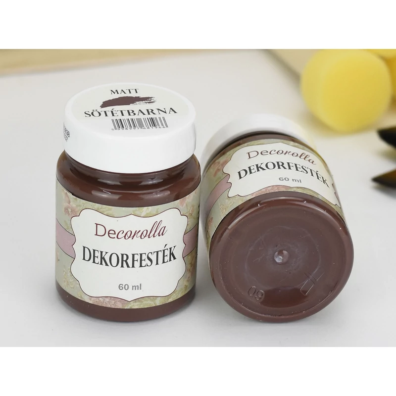 Decorolla matt dekorfesték 60ml sötétbarna