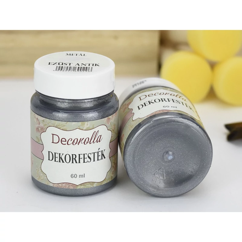 Decorolla metál dekorfesték 60ml antikezüst