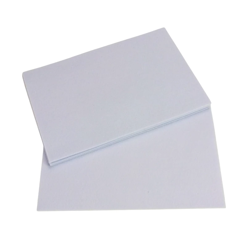 Filc lapok fehér 25x25cm 10db/csom