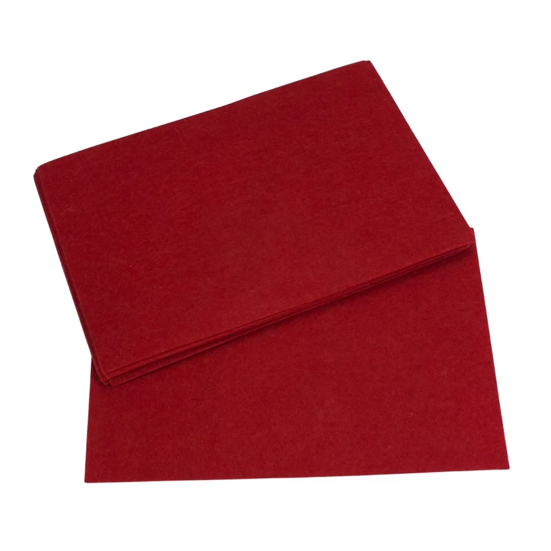 Filc lapok fehér 25x25cm 10db/csom