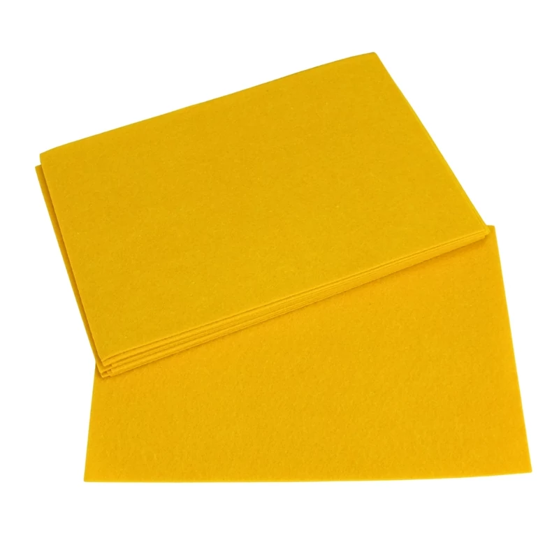 Barkácsfilc, filc lapok 2mm 10db/csomag - Sárga (100/#)