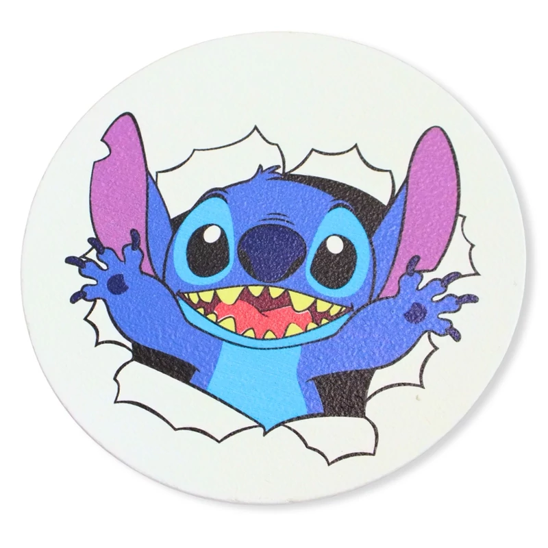 Nyomtatott fa tábla koszorú közép - Stich vagyok! 11,8cm