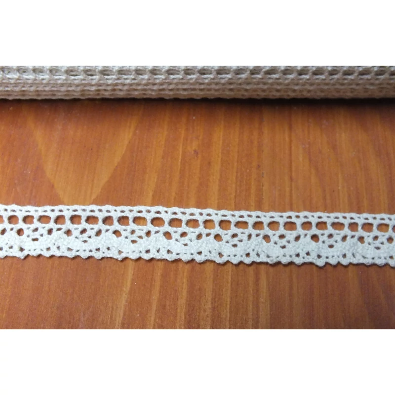 Ekrü pamut csipke 1,6cm*2méter