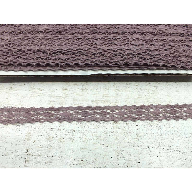 Mályva pamut csipke - 1,5cm*45,7m