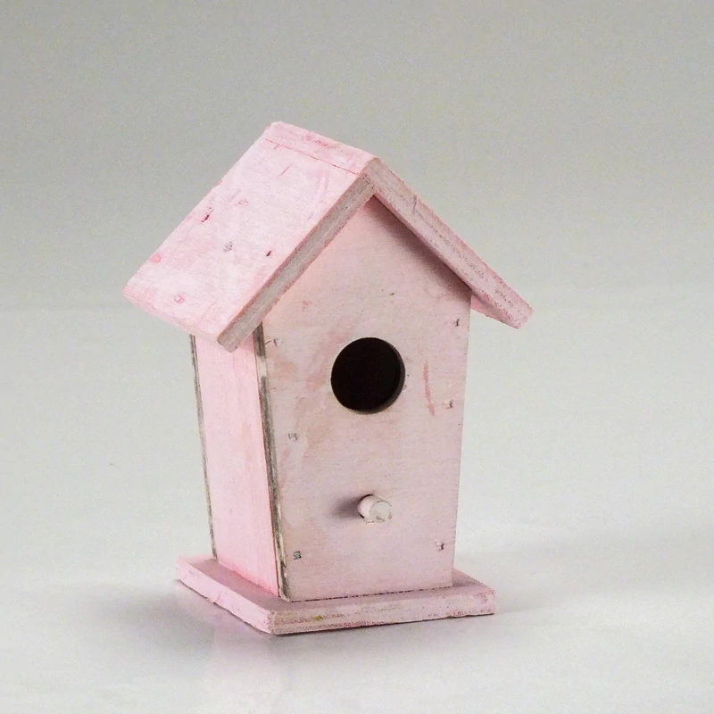 Fa  madáretető pink 6x6,7x10cm