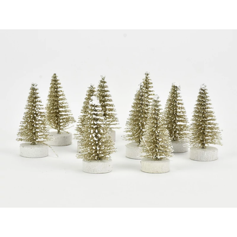 Mini fenyő óarany 4cm 10db/csomag