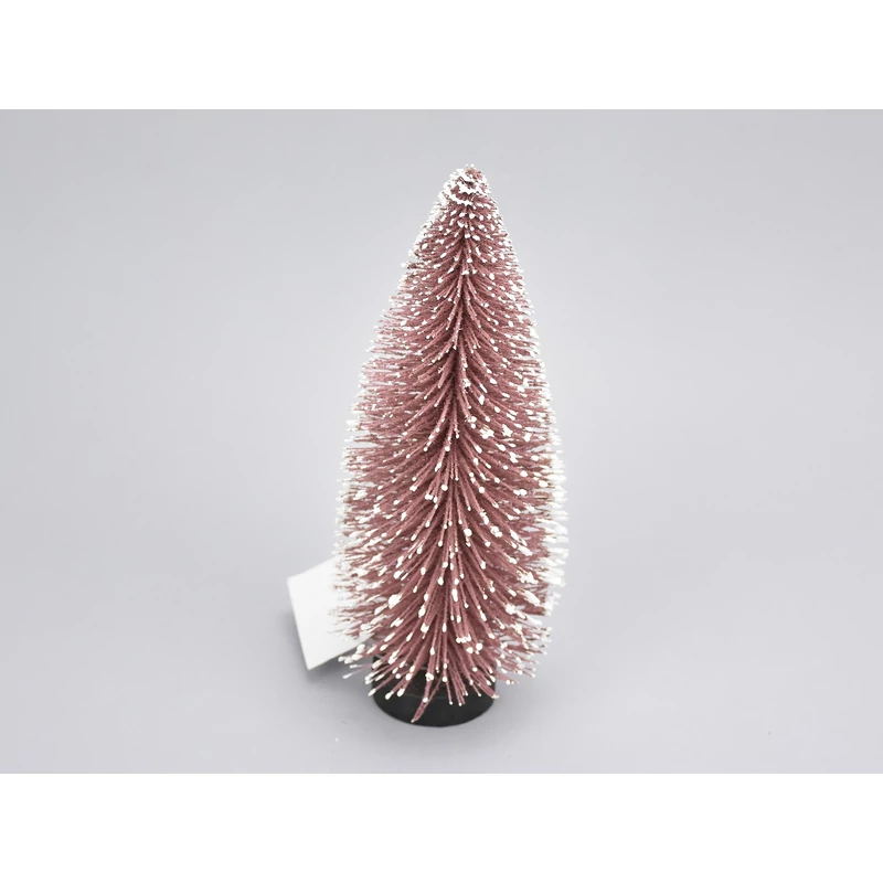 Dekor fenyő pink havas 21cm