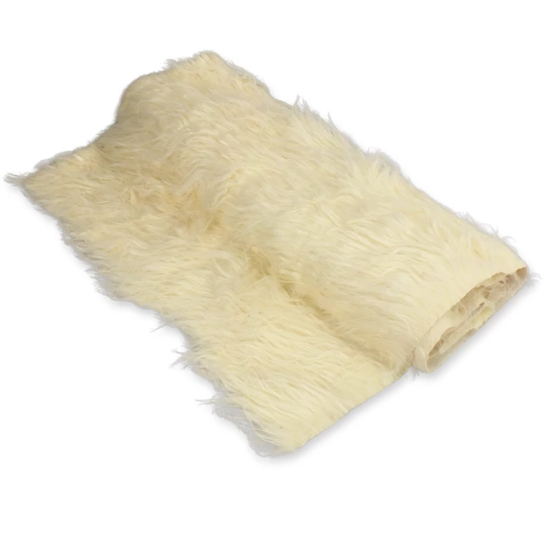 Kócos műszőrme krém 60cm x 1,8méter - OKOS ÁR!