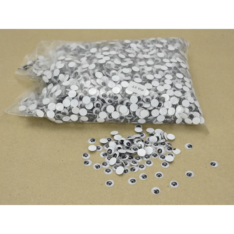 Mozgó szem, kerek 1cm 5000db/csomag-OKOSÁR!