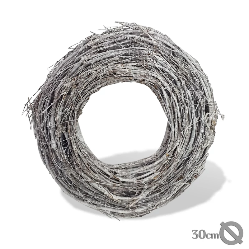 Fészek koszorú szürke 30cm 10/#