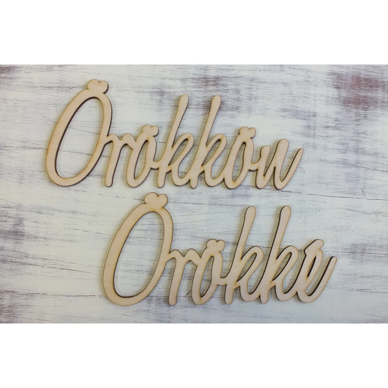 Natúr fa - "Örökkön örökké" felirat