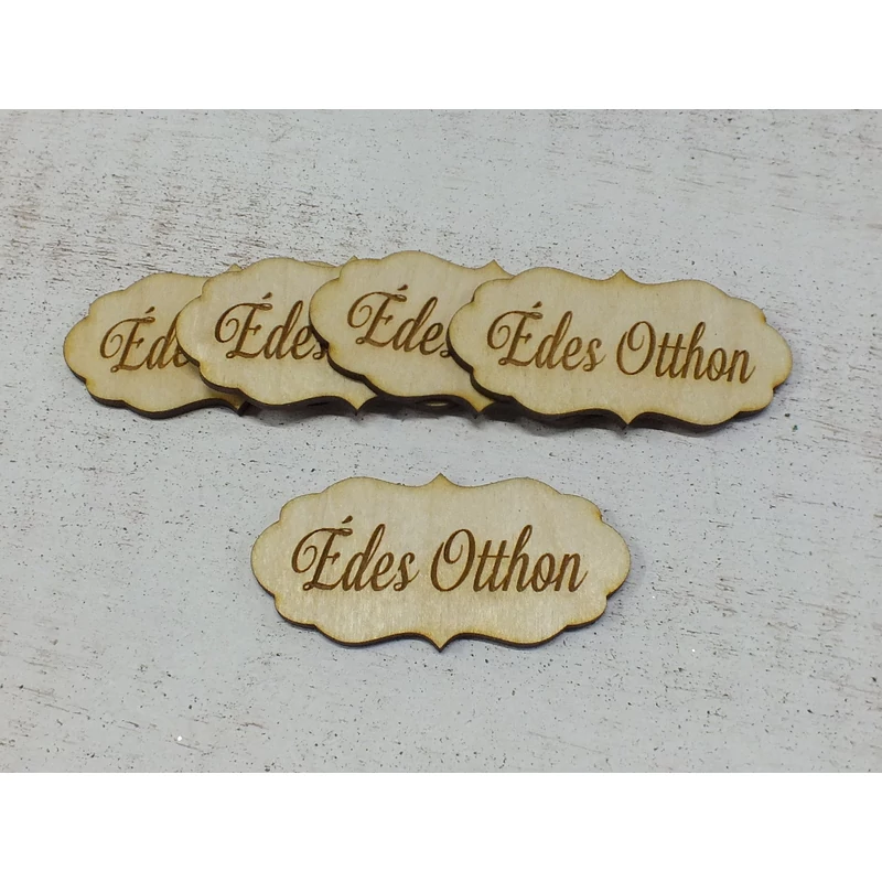 Natúr fa - "Édes Otthon" fodros tábla 5db/csomag