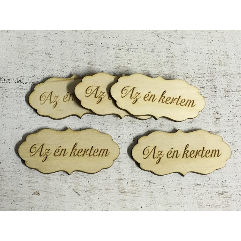 Natúr fa - "Az én kertem" fodros tábla 5db/csomag - KIFUTÓ