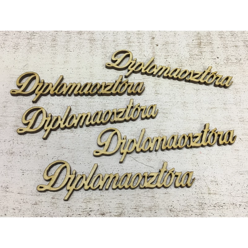 Diplomaosztóra felirat 9,5cm 5db/csomag